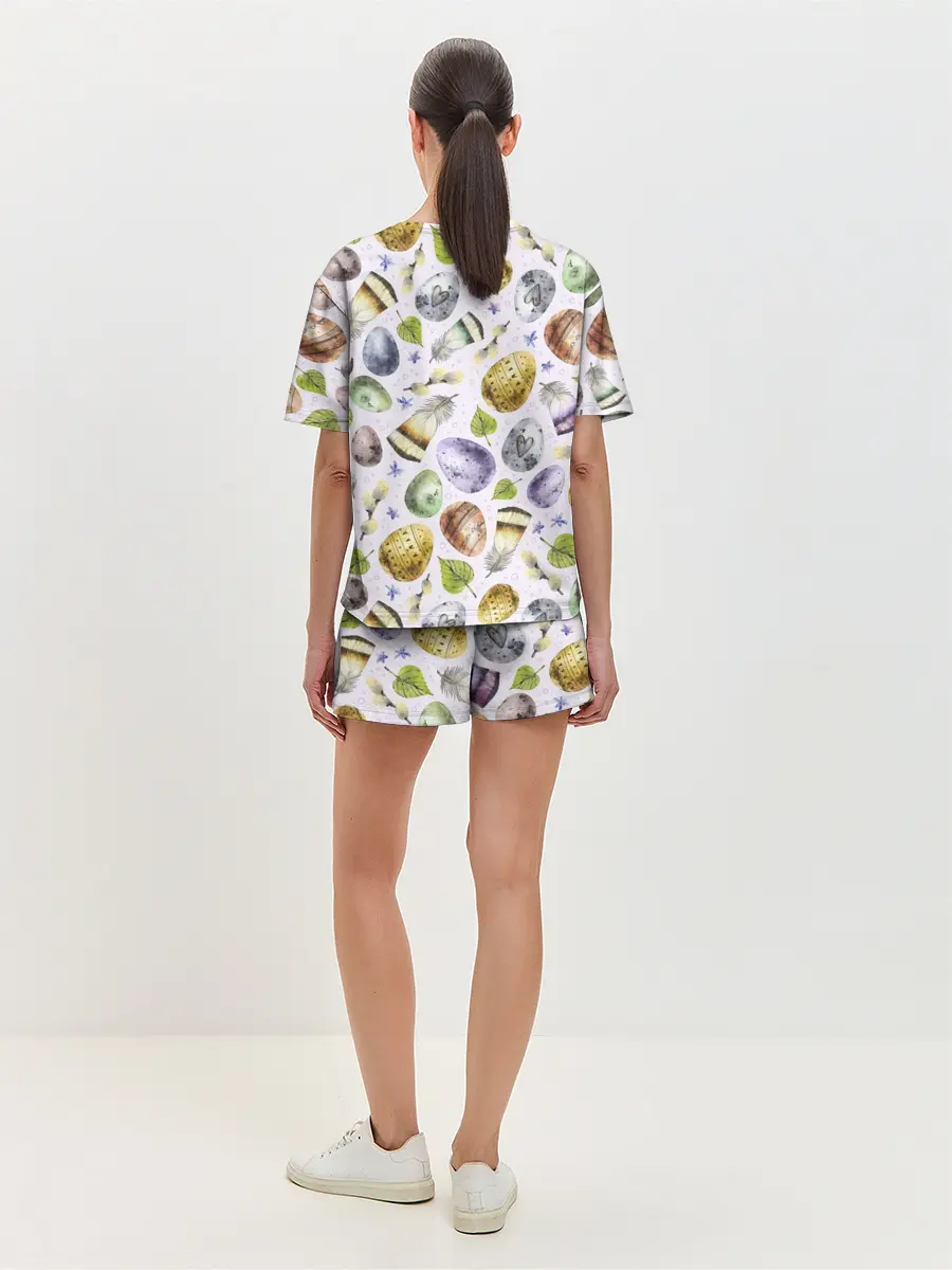 Женская пижама с шортами / Пасха