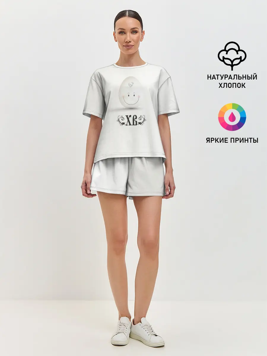 Женская пижама с шортами / Пасха