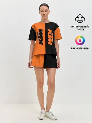 Женская пижама с шортами / KTM | КТМ