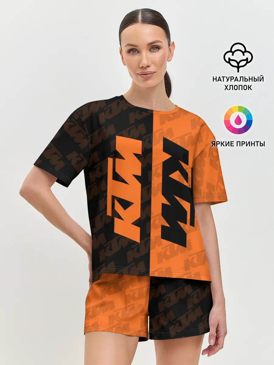 Женская пижама с шортами / KTM | КТМ