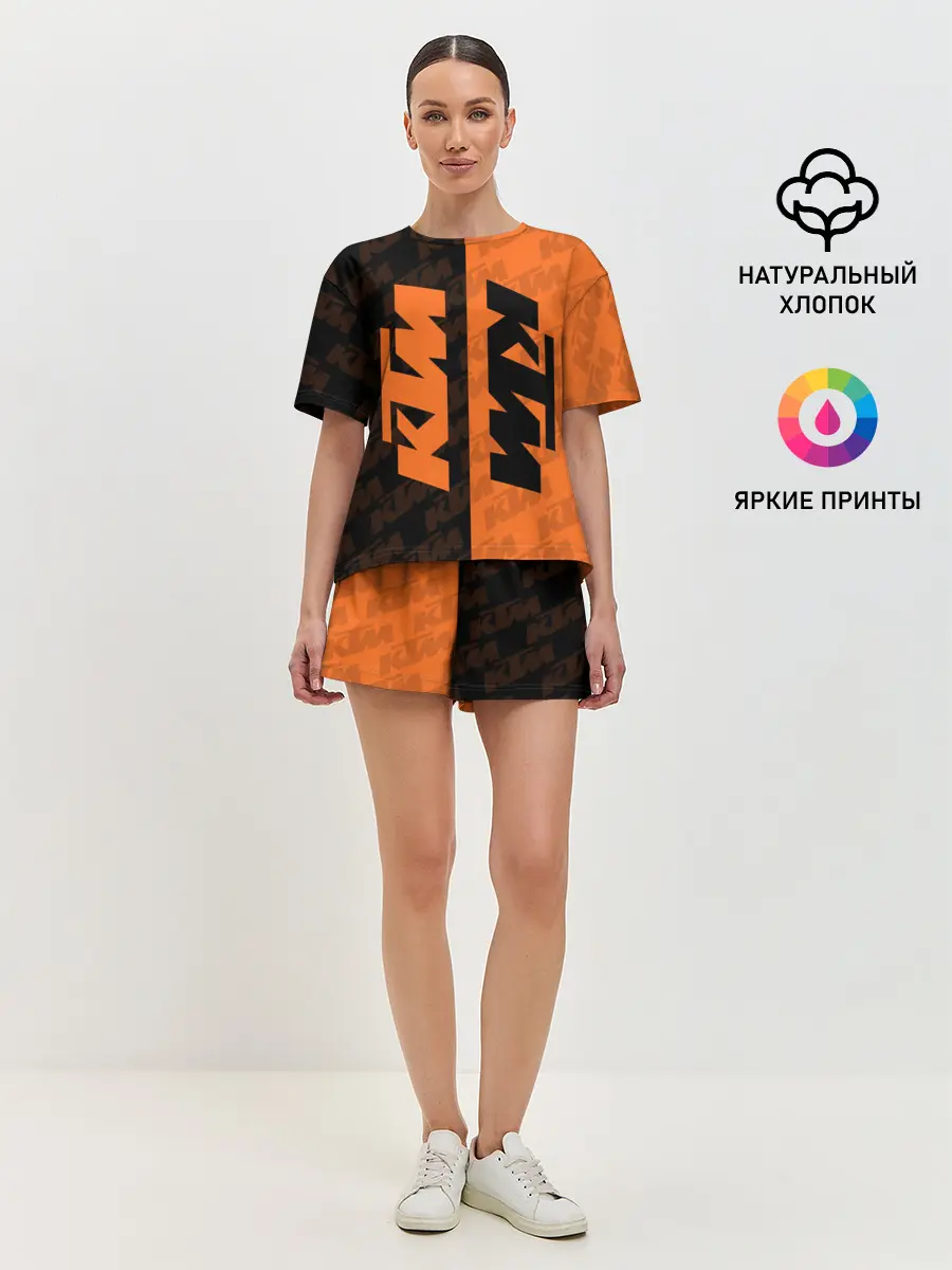 Женская пижама с шортами / KTM | КТМ