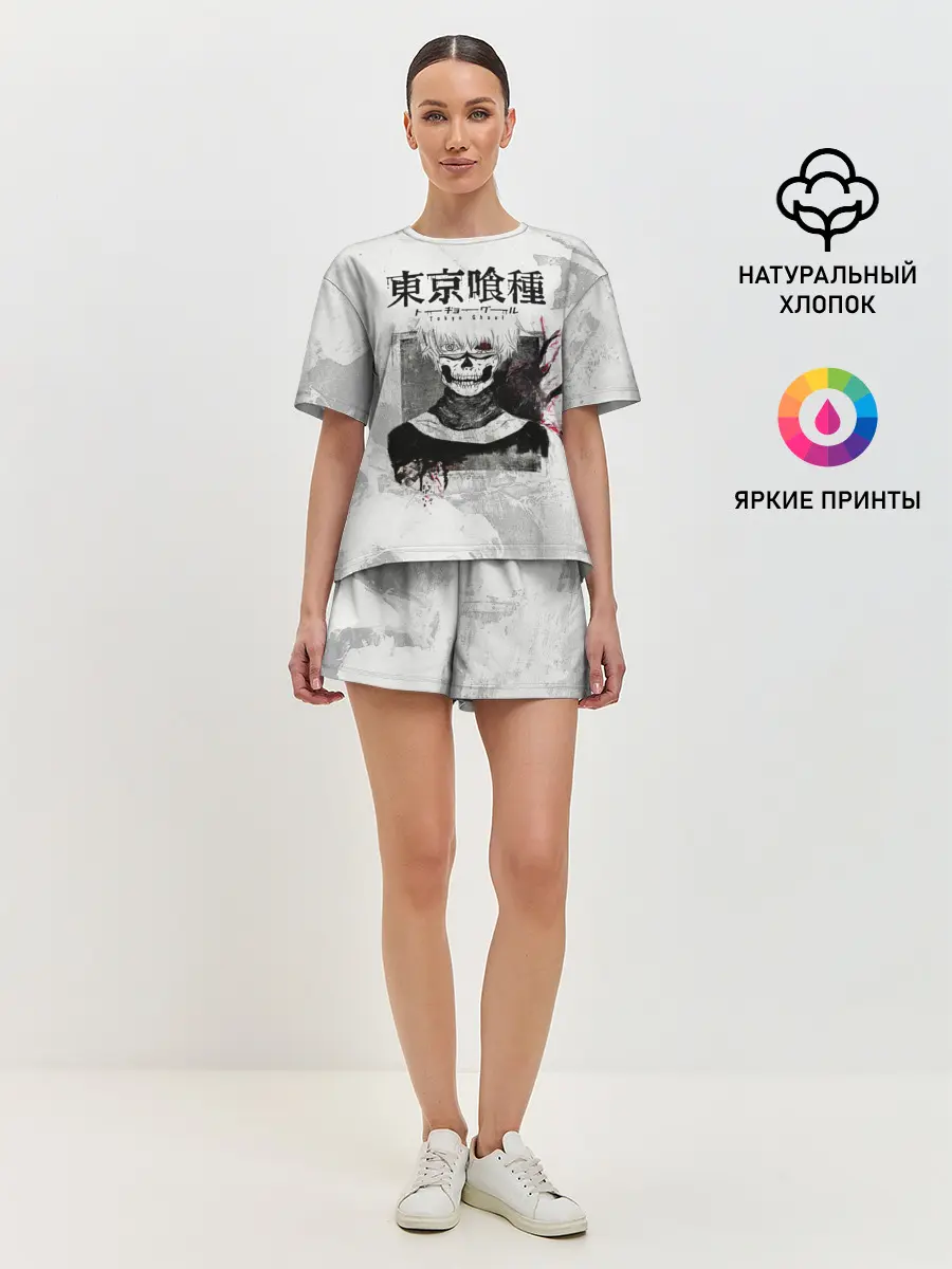 Женская пижама с шортами / Канеки Кен | Kaneki Ken