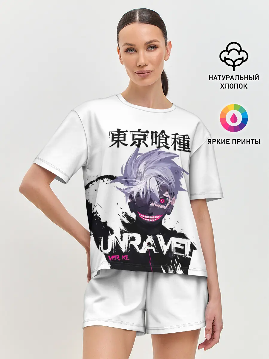Женская пижама с шортами / UNRAVEL VER KL Tokyo Ghoul