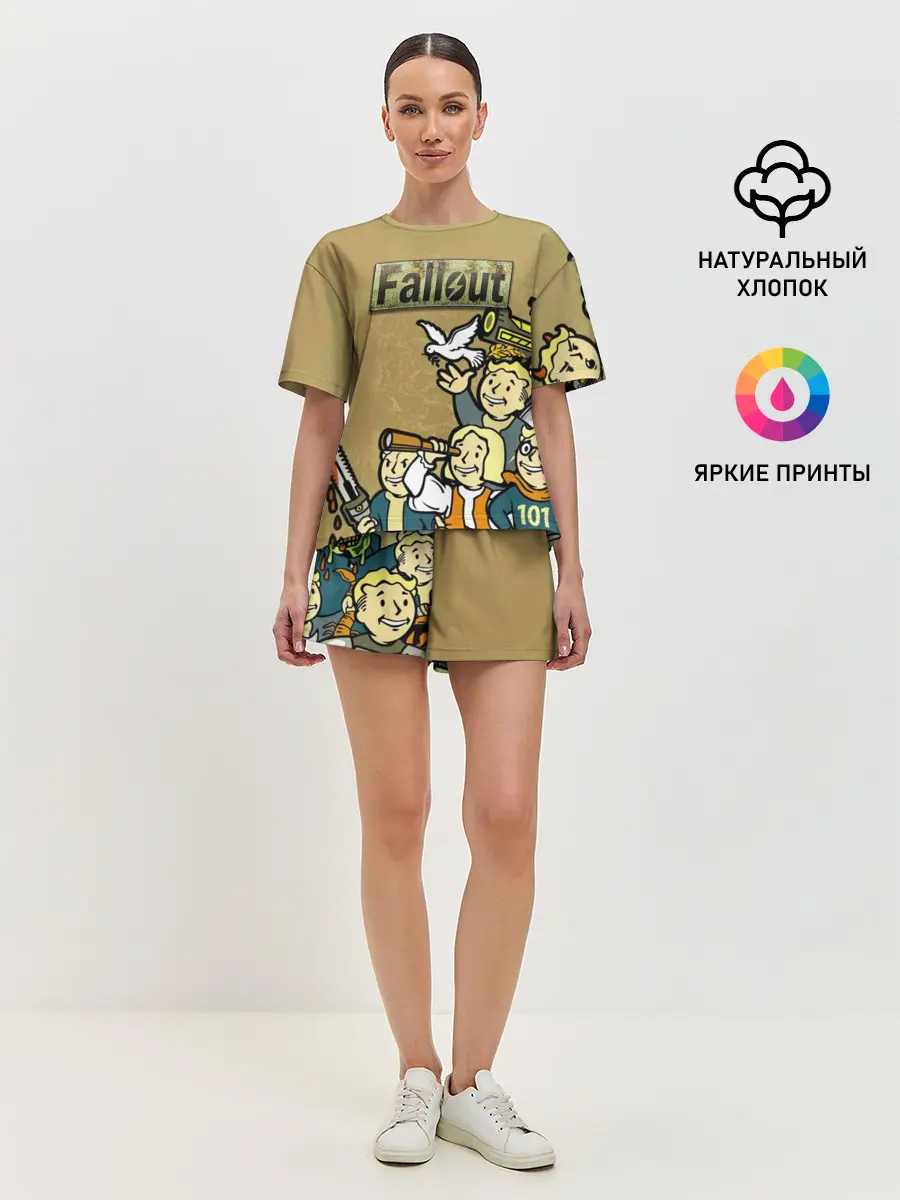 Женская пижама с шортами / Волтбои