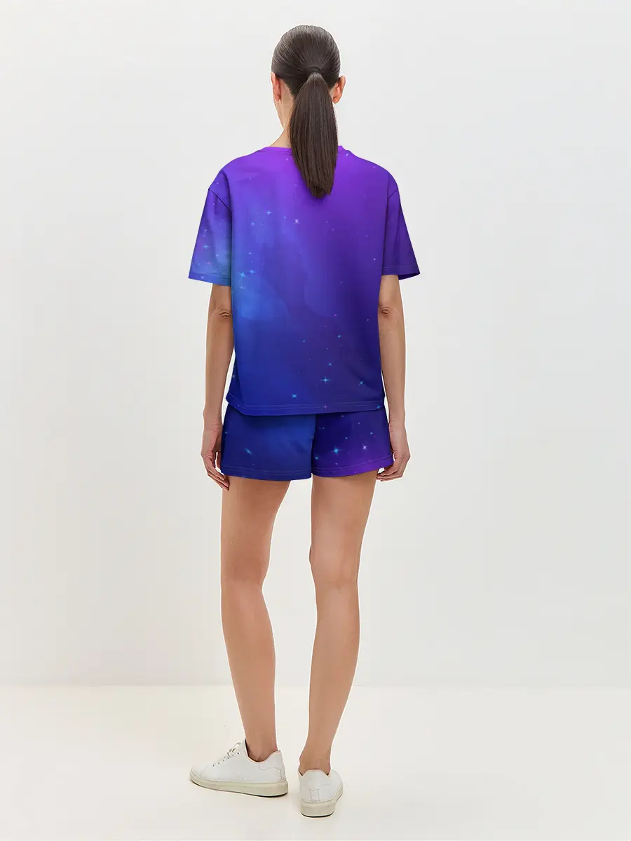 Женская пижама с шортами / Retrowave Neon Horse