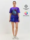 Женская пижама с шортами / Retrowave Neon Horse