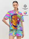 Женская пижама с шортами / Психоделический Франкенштейн