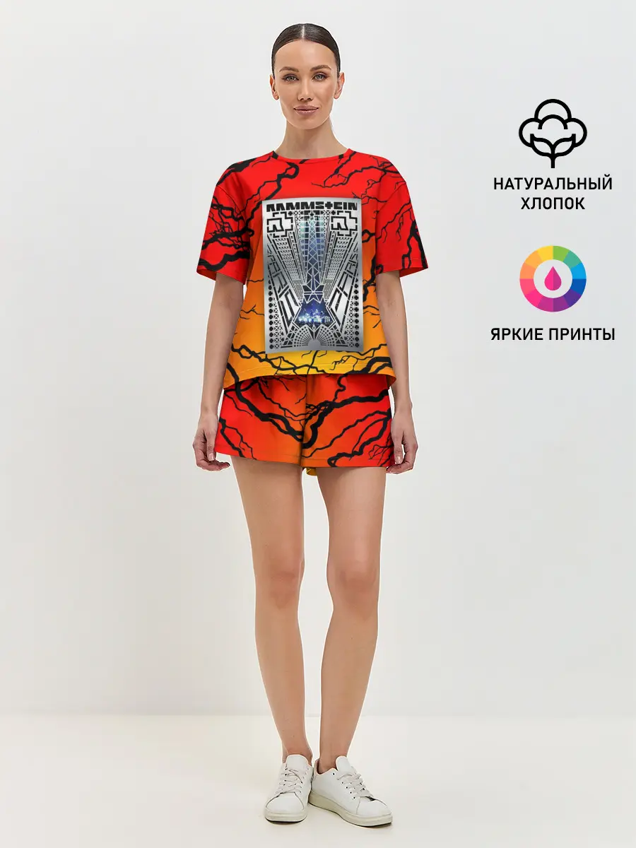 Женская пижама с шортами / RAMMSTEIN