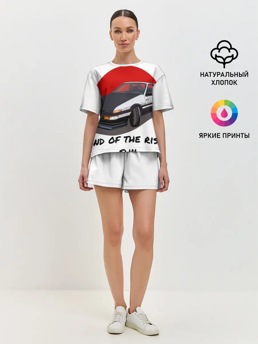 Женская пижама с шортами / Land of the rising sun