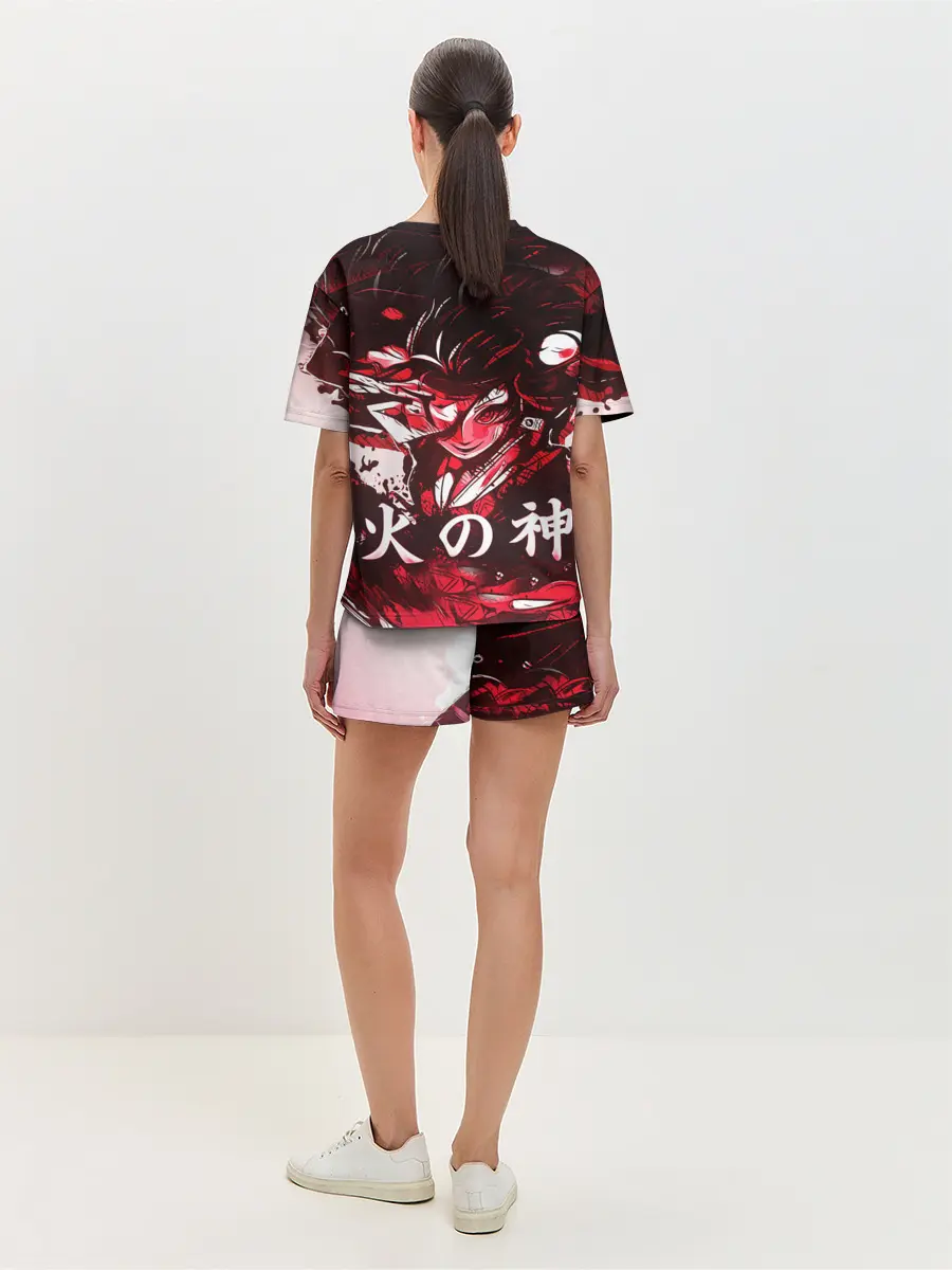 Женская пижама с шортами / КЛИНОК РАССЕКАЮЩИЙ ДЕМОНОВ