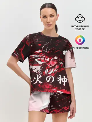 Женская пижама с шортами / КЛИНОК РАССЕКАЮЩИЙ ДЕМОНОВ