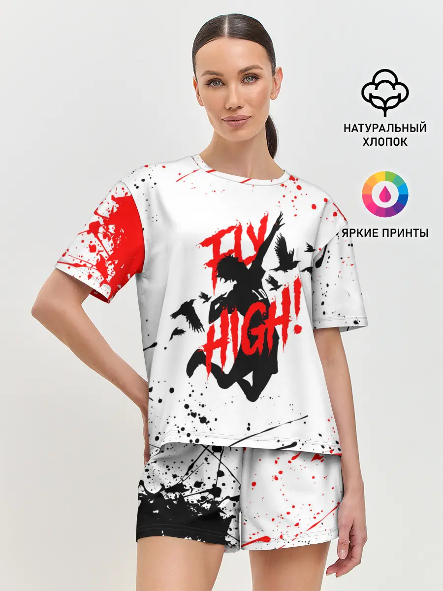 Женская пижама с шортами / Haikyu volleyball