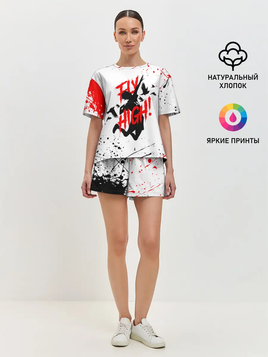 Женская пижама с шортами / Haikyu volleyball