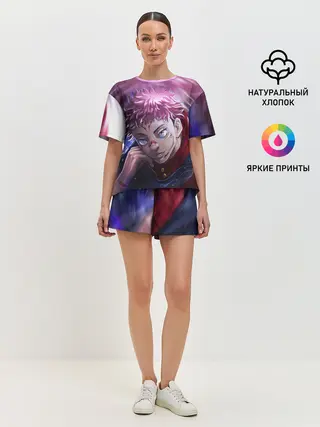 Женская пижама с шортами / JUJUTSU KAISEN | SUKUNA вихрь