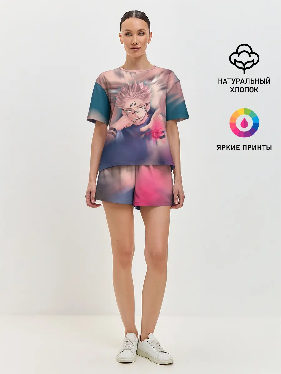 Женская пижама с шортами / МАГИЧЕСКАЯ БИТВА | SUKUNA