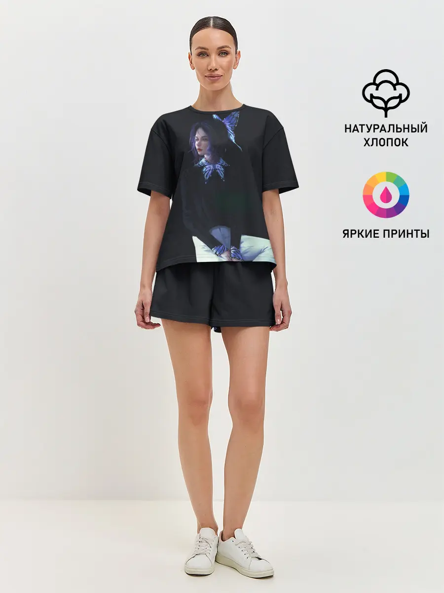 Женская пижама с шортами / КЛИНОК РАССЕКАЮЩИЙ ДЕМОНОВ