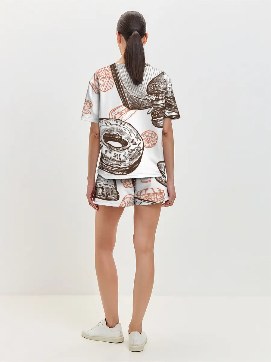 Женская пижама с шортами / Вкусности