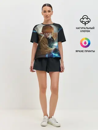 Женская пижама с шортами / КЛИНОК РАССЕКАЮЩИЙ ДЕМОНОВ