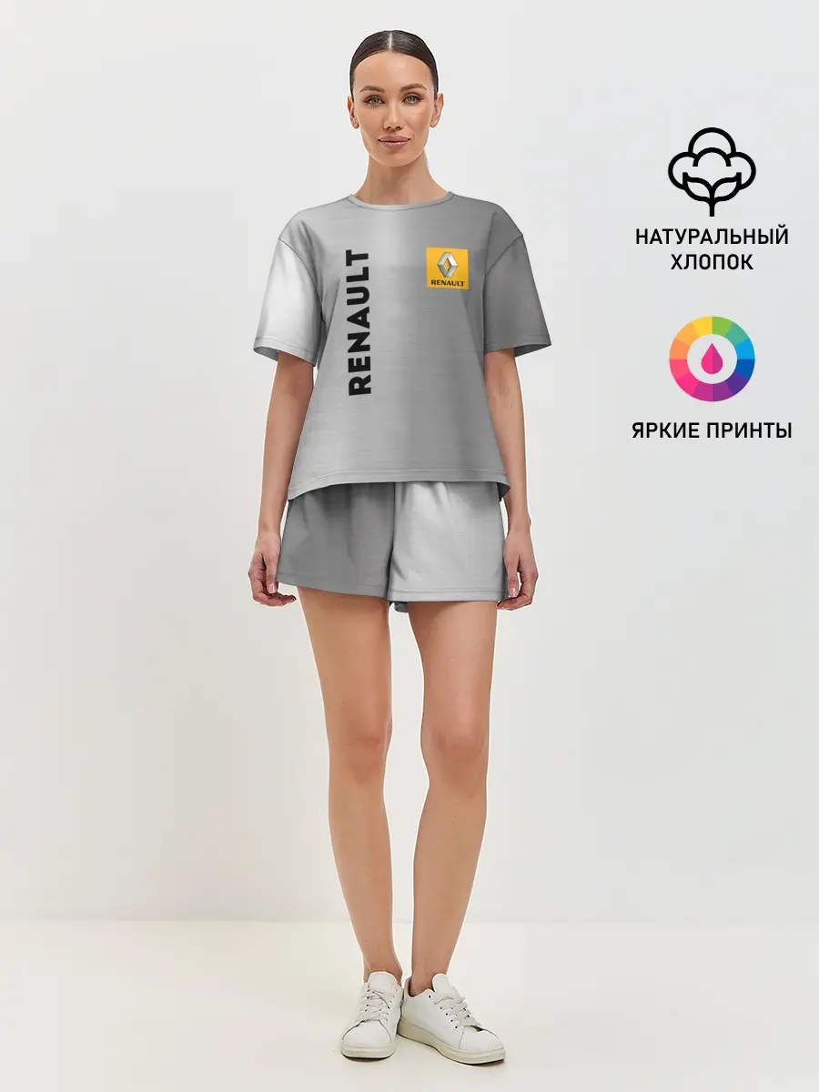 Женская пижама с шортами / Renault | Сталь