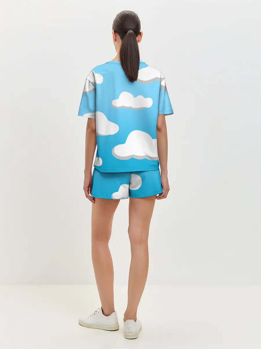 Женская пижама с шортами / Небо