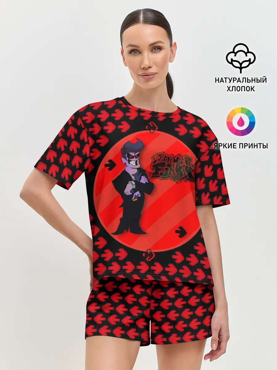 Женская пижама с шортами / Чувак из Friday Night Funkin
