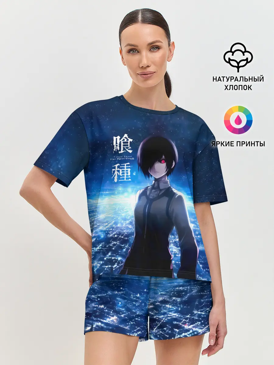 Женская пижама с шортами / Тоука Киришима на охоте