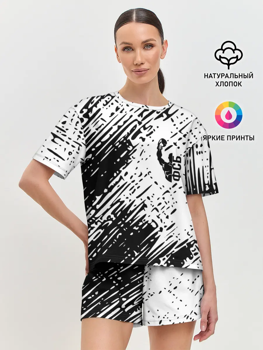 Женская пижама с шортами / спорт фсб