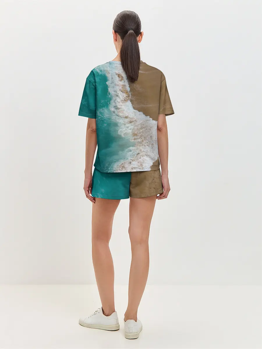 Женская пижама с шортами / Пляж / beach