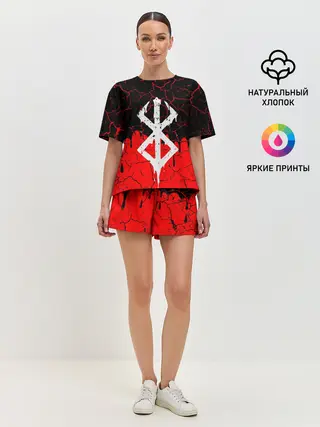 Женская пижама с шортами / Берсерк символ