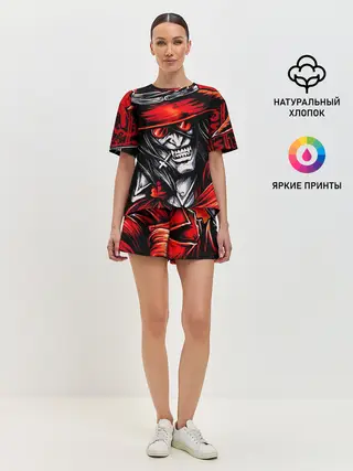Женская пижама с шортами / ALUCARD IN RED