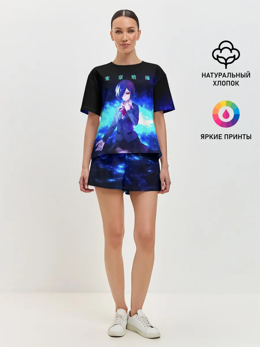 Женская пижама с шортами / Гуль Киришима