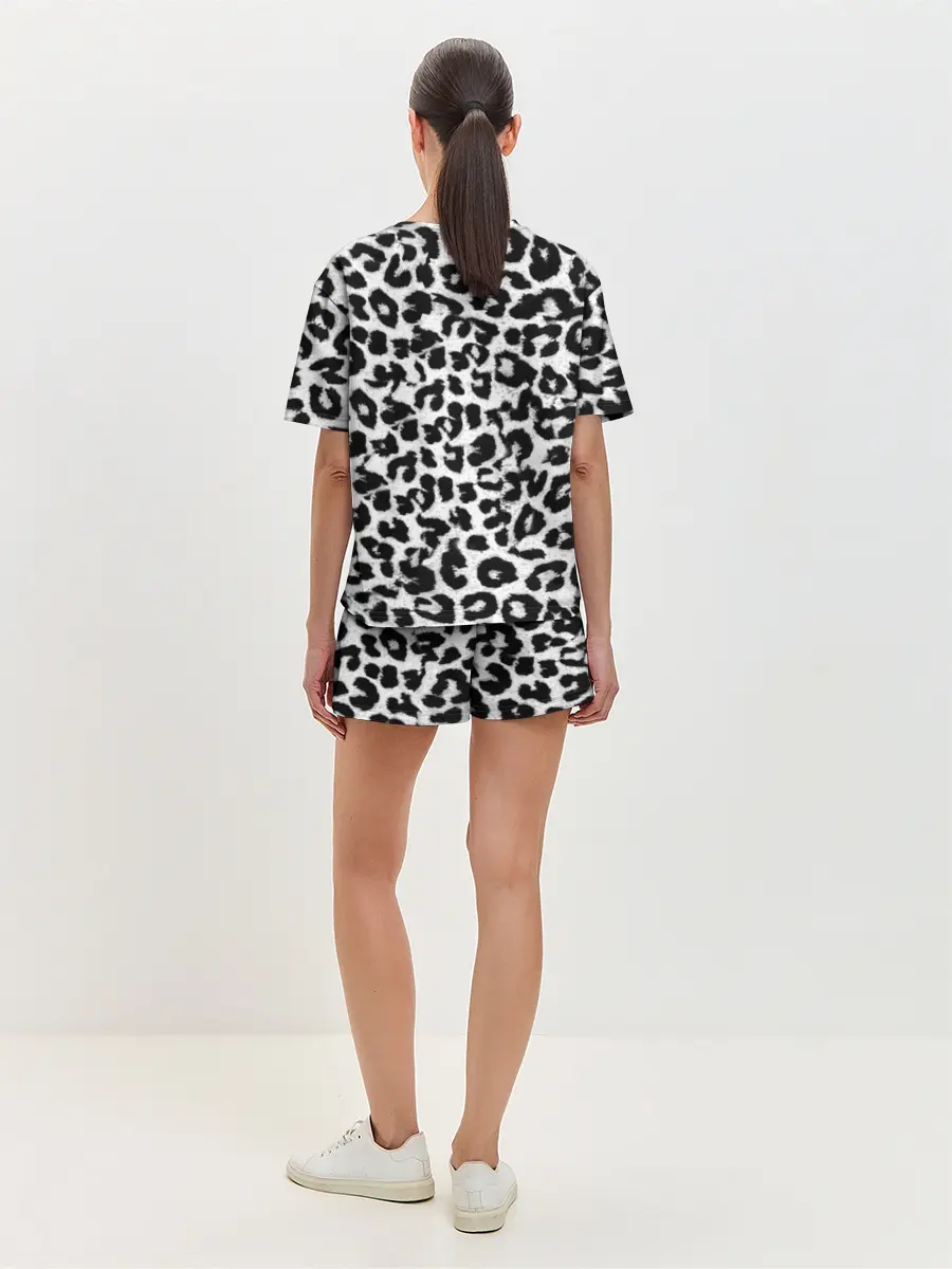 Женская пижама с шортами / Снежный Барс