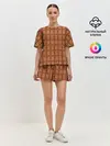Женская пижама с шортами / Шоколад