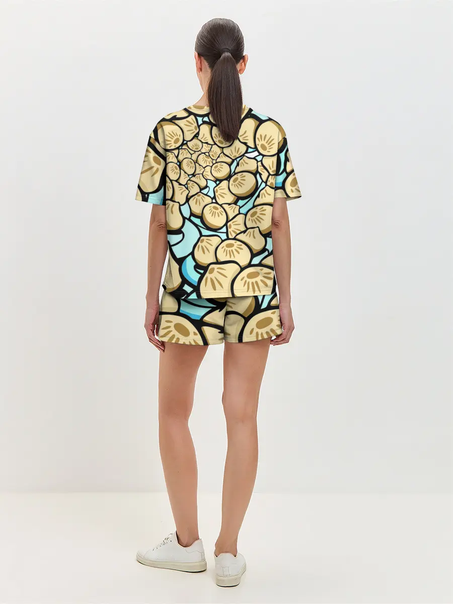 Женская пижама с шортами / Нежная бууза