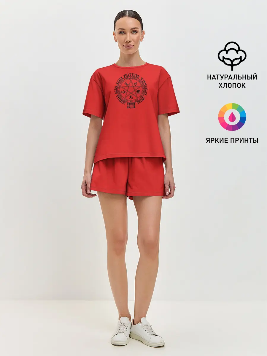 Женская пижама с шортами / Печать Кромвеля