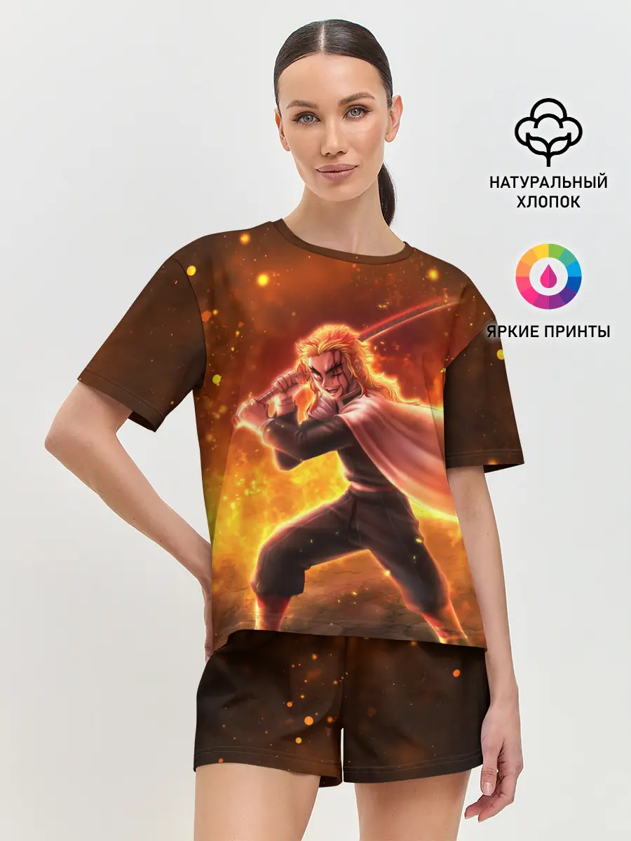 Женская пижама с шортами / ШИНДЖУРО РЕНГОКУ / KNY