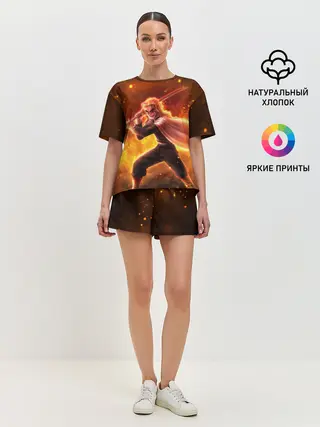 Женская пижама с шортами / ШИНДЖУРО РЕНГОКУ / KNY