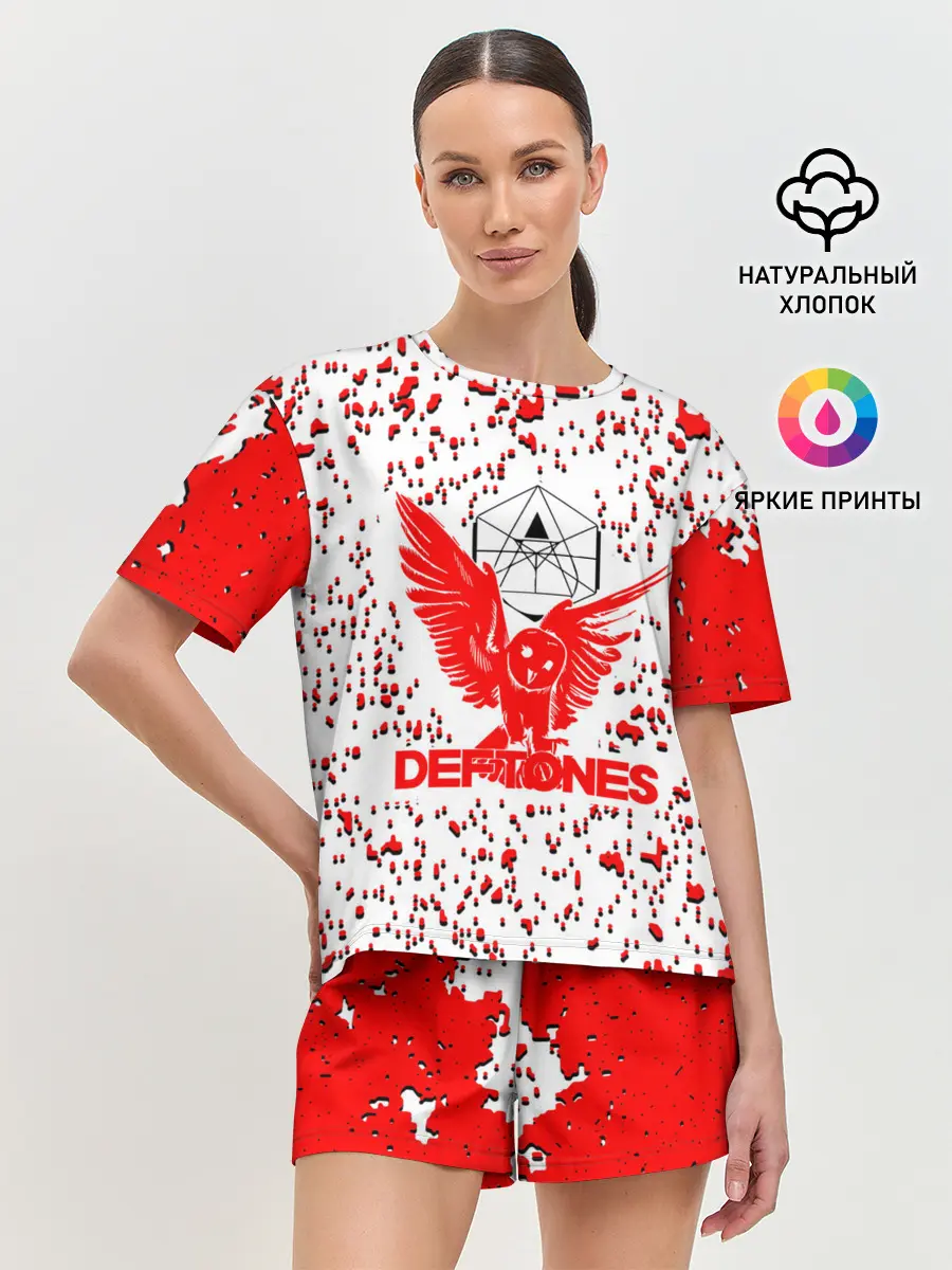 Женская пижама с шортами / deftones