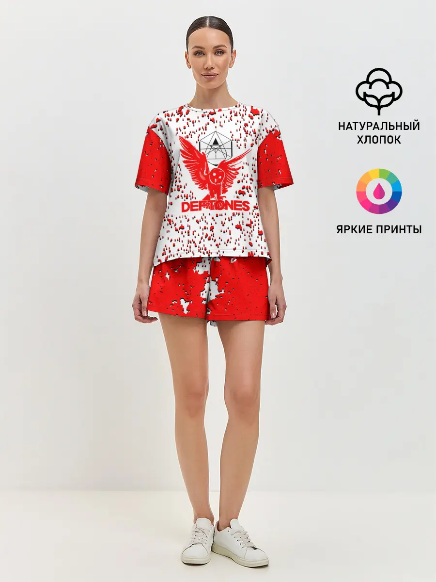 Женская пижама с шортами / deftones