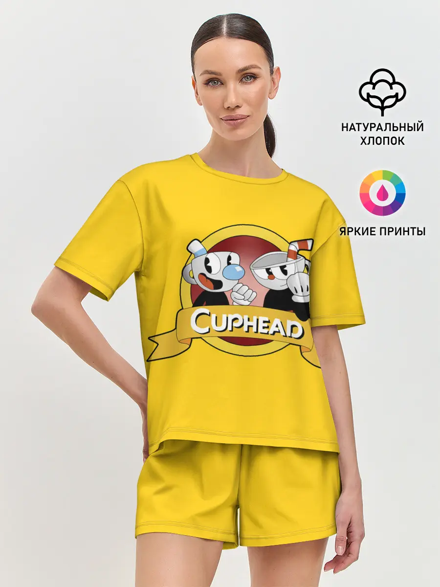Женская пижама с шортами / CUPHEAD / КАПХЕД.