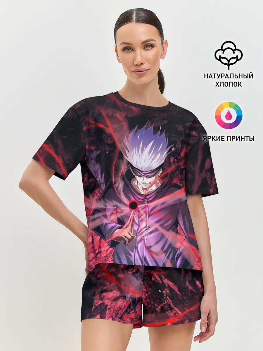 Женская пижама с шортами / Satoru Gojo | Jujutsu Kaisen