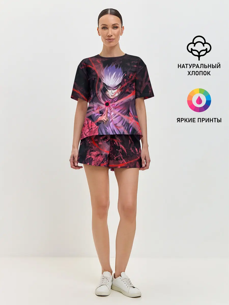 Женская пижама с шортами / Satoru Gojo | Jujutsu Kaisen