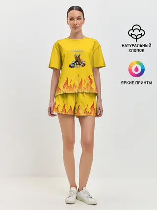 Женская пижама с шортами / CUPHEAD | ДАНТЕ