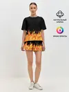 Женская пижама с шортами / ОГОНЬ И НИЧЕГО ЛИШНЕГО