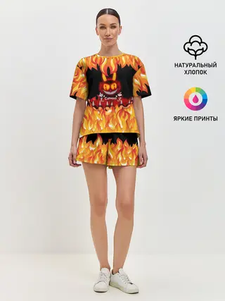 Женская пижама с шортами / CUPHEAD | DEVIL