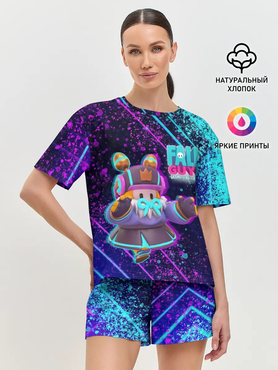 Женская пижама с шортами / Fall Guys | Season 4