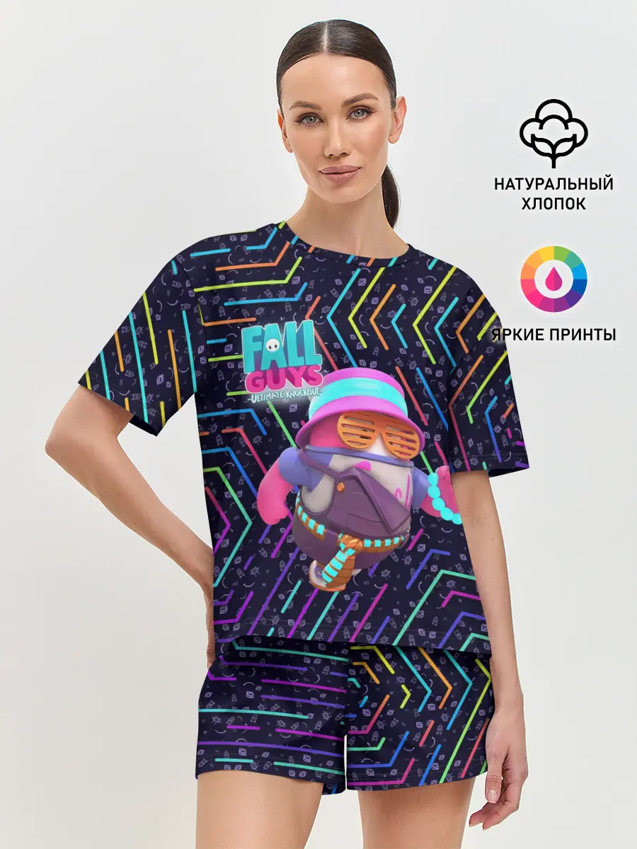 Женская пижама с шортами / Fall Guys | Season 4