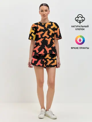 Женская пижама с шортами / Узи