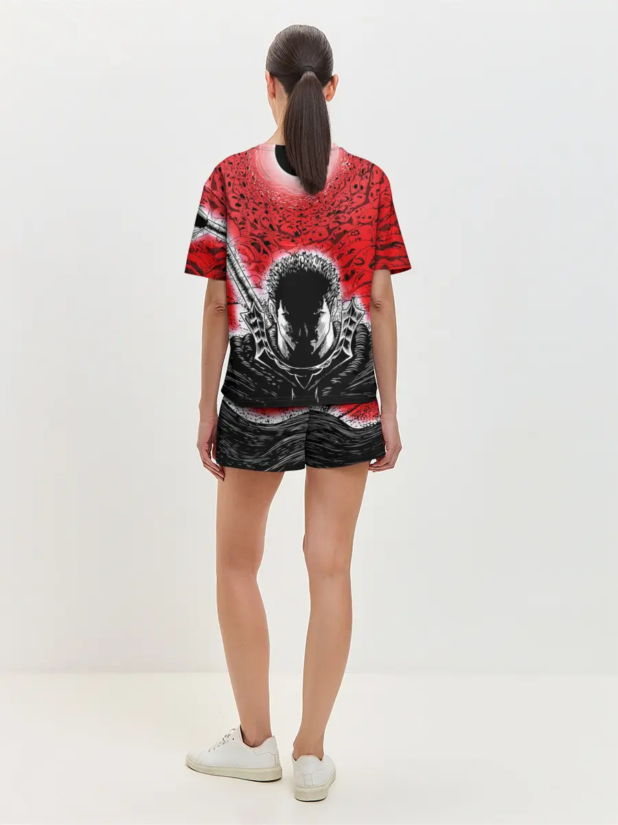 Женская пижама с шортами / Берсерк черное солнце