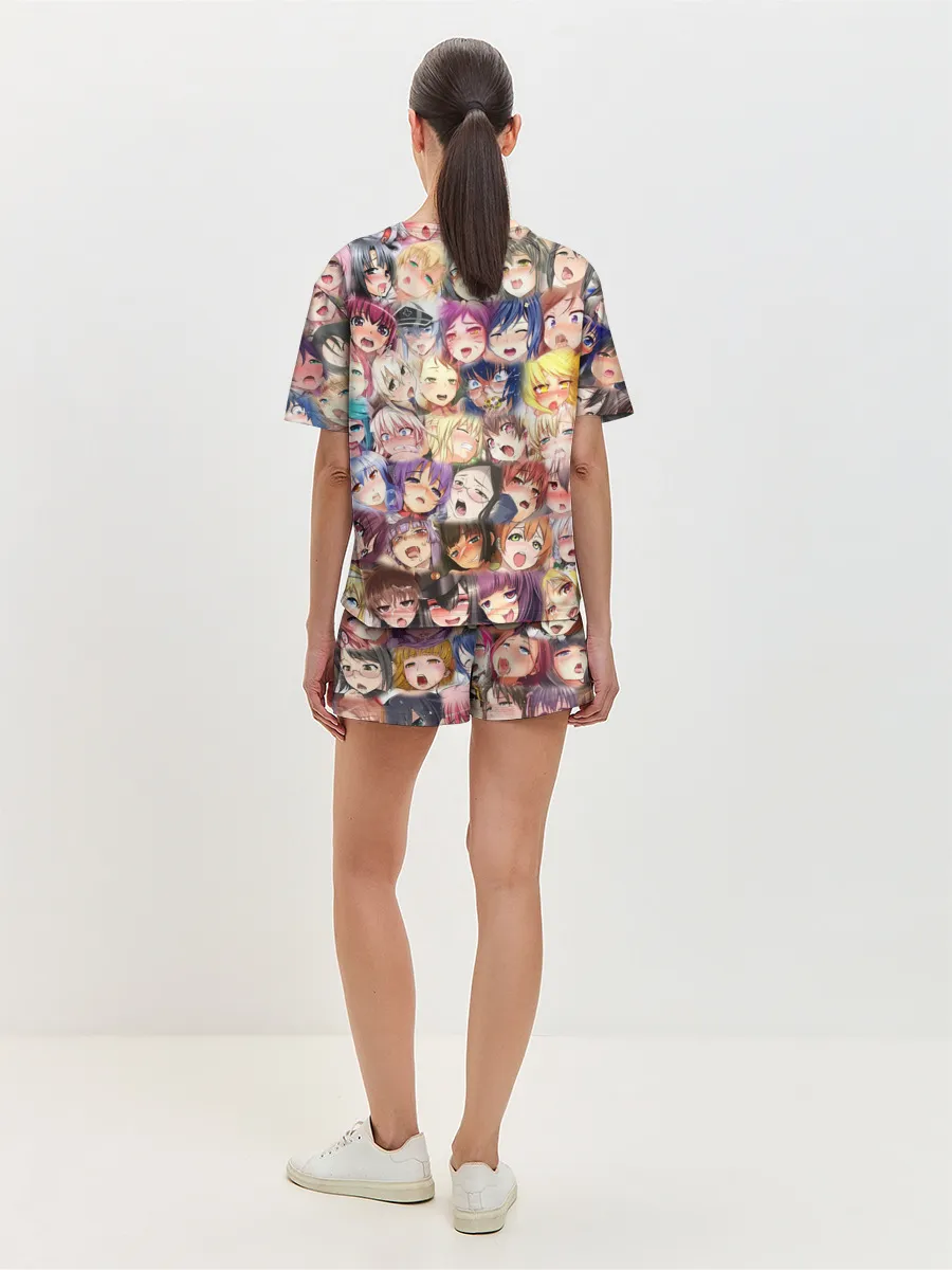 Женская пижама с шортами / KAGUYA AHEGAO | КАГУЯ АХЕГАО